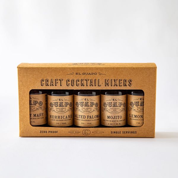 El Guapo handcrafted cocktail gift set and mixer kit.