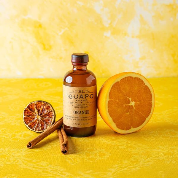 El Guapo Orange bitters cocktail syrup and mixer.