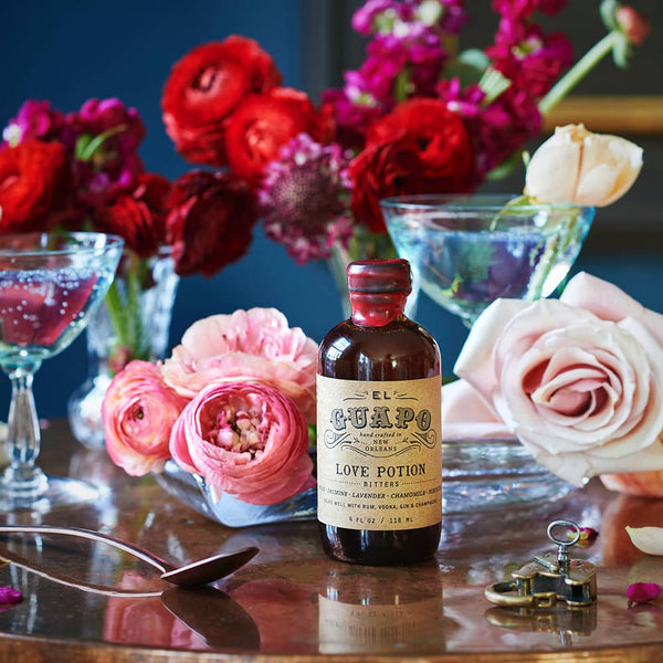 Floral Gin & Tonic with El Guapo Love Potion Bitters