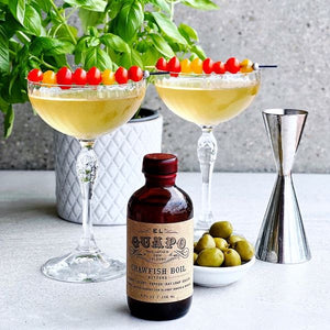 Boil Bath'tini: Savory Crawfish Boil Bitters Cocktail
