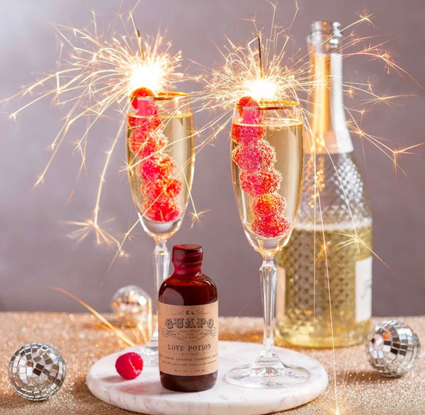 NYE champagne cocktail