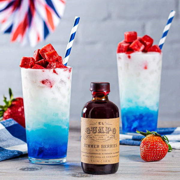 Star Spangled Banner cocktails with El Guapo Summer Berries Bitters