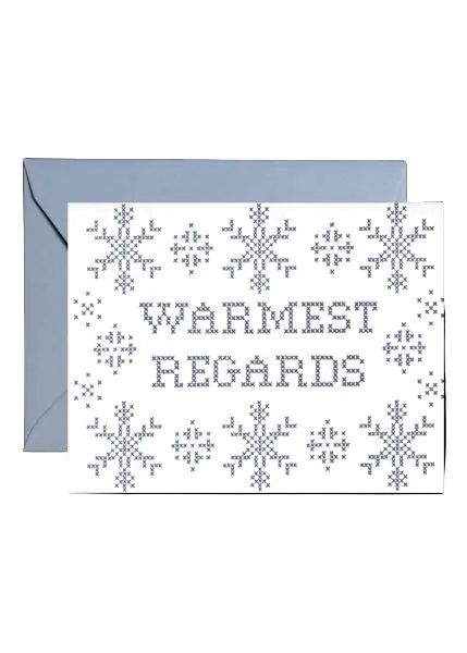 El Guapo Warmest Regards greeting card and envelope.